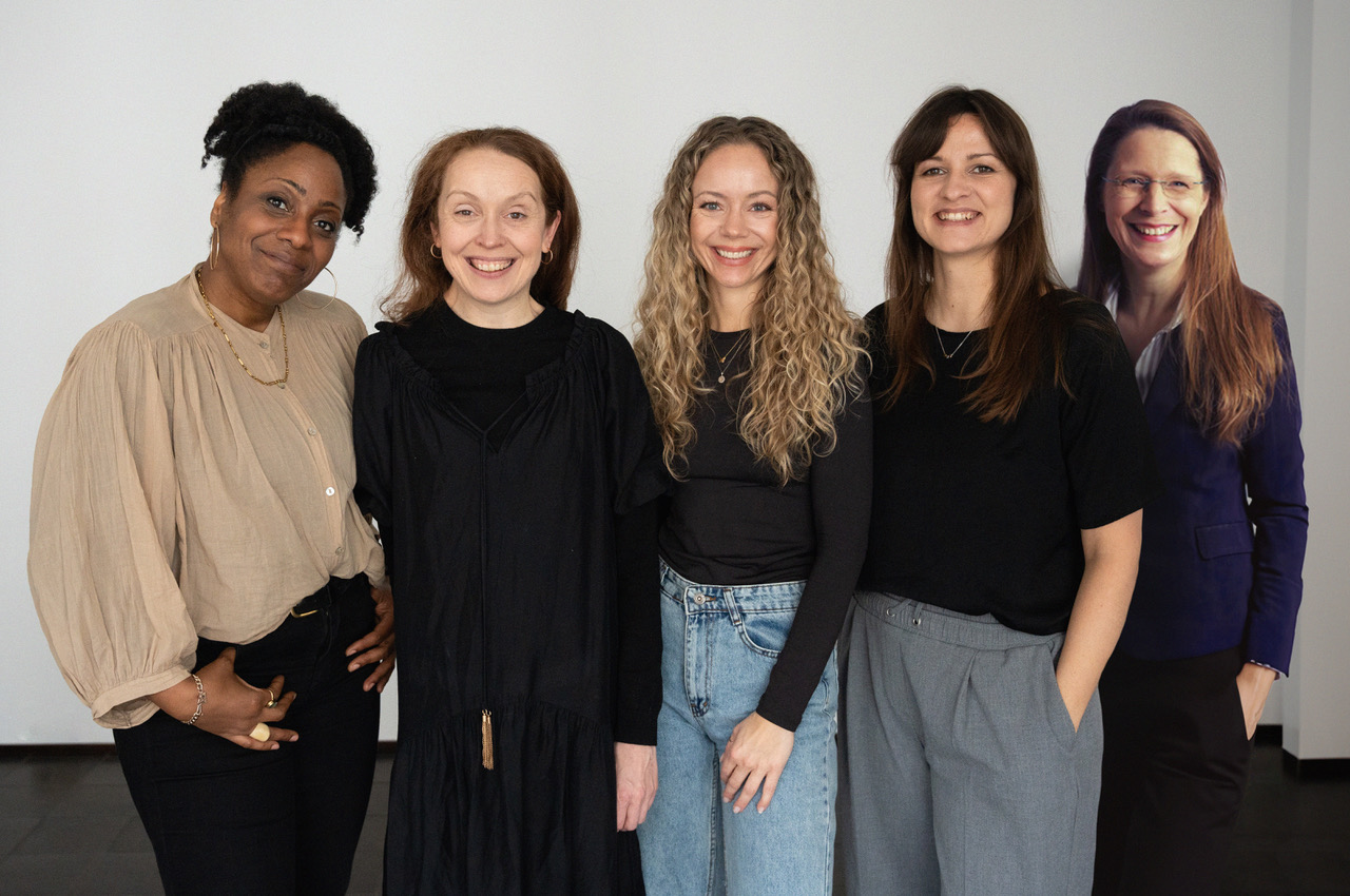 Das Casting Network Team (v. l. n. r.): Amaka Iyizoba, Tina Thiele, Joëlle Banse, Daniela Deffner und Carla Schmitt. © Jacqueline May